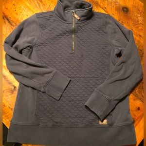 Quilted Quarter Zip Pullover